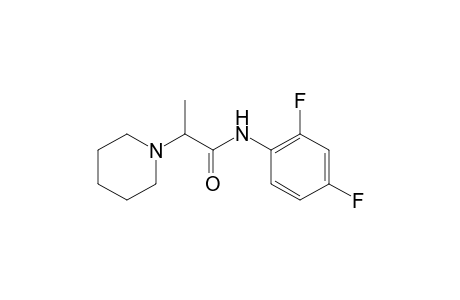 2',4'-difluoro-alpha-methyl-1-piperidineacetanilide