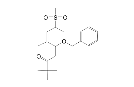 (5RS,6Z,8SR)-5-(BENZYLOXY)-2,2,6-TRIMETHYL-8-(METHYLSULFONYL)-NON-6-EN-3-ONE