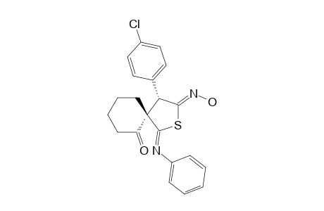 4'-(4-CHLOROPHENYL)-5'-HYDROXYIMINO-2'-PHENYLIMINO-1-OXO-2',3',4',5'-TETRAHYDROSPIRO-9X