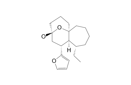 (1R,6S,7S,8R,10S)-6-ETHYL-8-(2-FURYL)-14-OXATRICYCLO-[8.3.1.0(1,7)]-TETRADECAN-10-OL