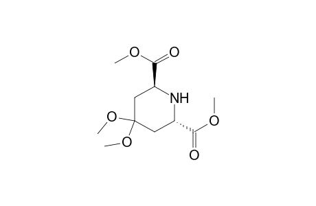 2,6-Piperidinedicarboxylic acid, 4,4-dimethoxy-, dimethyl ester, trans-