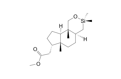 methyl 2-[(4aS,6aR,7S,9aR,9bS)-3,3,6a,9b-tetramethyl-4,4a,5,6,7,8,9,9a-octahydro-1H-indeno[5,4-d]oxasilin-7-yl]acetate