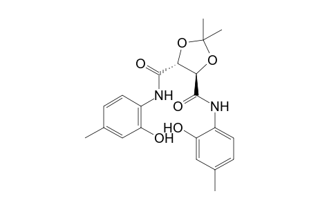 (4R,5R)-N4,N5-bis(2-hydroxy-4-methyl-phenyl)-2,2-dimethyl-1,3-dioxolane-4,5-dicarboxamide