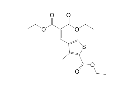 2-[(5-carbethoxy-4-methyl-3-thienyl)methylene]malonic acid diethyl ester