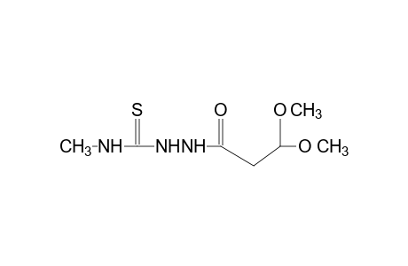 [(4-METHYL-3-THIOSEMICARBAZIDO)CARBONYL]ACETALDEHYDE, DIMETHYL ACETAL