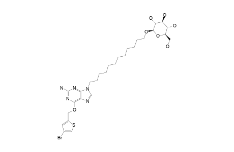 12-[O(6)-(4-BROMOTHENYL)-GUAN-9-YL]-DODECYL-BETA-D-GLUCOPYRANOSIDE