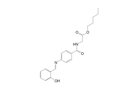 p-(SALICYLIDENEAMINO)HIPPURIC ACID, PENTYL ESTER