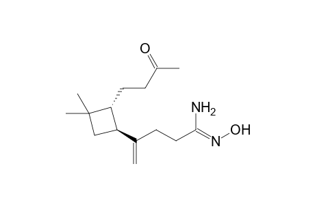 4-[(1S,2R)-3,3-dimethyl-2-(3-oxidanylidenebutyl)cyclobutyl]-N'-oxidanyl-pent-4-enimidamide