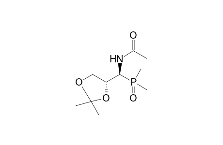 (1S,2R)-1-Acetamido-1-deoxy-1-(dimethyl-phosphinyl)-2,3-O-idopropylideneglycerol