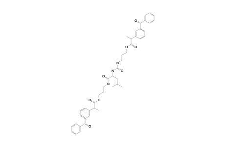 2-(3-BENZOYLPHENYL)-PROPIONIC-ACID-3-[2-[3-[3-[2-(3-BENZOYLPHENYL)-PROPIONYLOXY]-PROPYL]-UREIDO]-4-METHYL-PENTANOYLAMINO]-PROPYLESTER