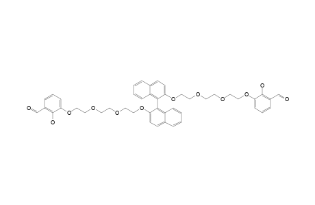 3,3'-[[1,1'-BINAPHTHALENE]-2,2'-DIYL-BIS-(OXY-2,1-ETHANEDIYLOXY-2,1-ETHANEDIYLOXY-2,1-ETHANEDIYLOXY)]-BIS-[2-HYDROXYBENZALDEHYDE]