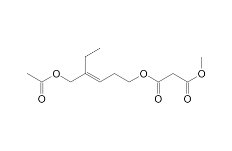 1-Acetoxy-2-ethyl-5-(3'-methoxy-3'-oxopropionyloxy)-2-pentene