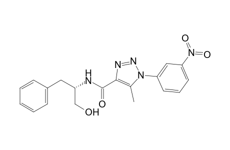 (S)-N-(1-Hydroxy-3-phenylpropan-2-yl)-5-methyl-1-(3-nitrophenyl)-1H-1,2,3-triazole-4-carboxamide