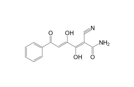 Hexa-2,4-dienoic acid, 2-cyano-3,4-dihydroxy-6-oxo-6-phenyl-, amide