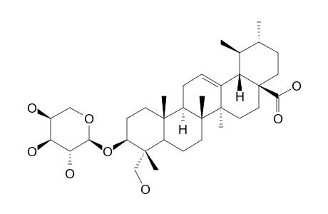 3-O-(ALPHA-L-ARABINOPYRANOSYL)-23-HYDROXY-URSOLIC-ACID