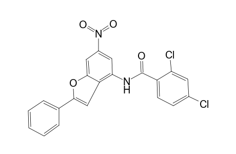 2,4-bis(chloranyl)-N-(6-nitro-2-phenyl-1-benzofuran-4-yl)benzamide