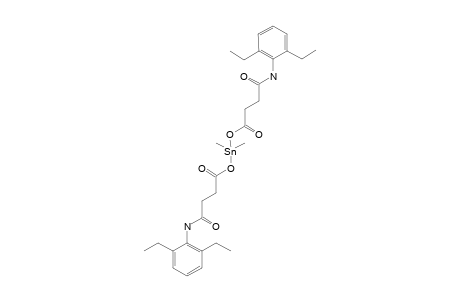 BIS-[3-[(2',6'-DIETHYLPHENYLAMIDO)]-PROPANOIC-ACID]-DIMETHYLTIN-(IV)