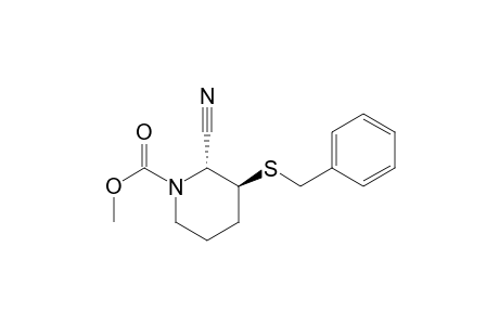 TRANS-2-CYANO-3-(PHENYLETHYL)-THIO-1-PIPERIDINECARBOXYLIC-ACID-METHYLESTER