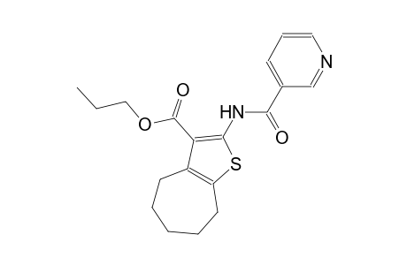 propyl 2-[(3-pyridinylcarbonyl)amino]-5,6,7,8-tetrahydro-4H-cyclohepta[b]thiophene-3-carboxylate