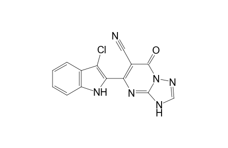 5-(3-Chloro-1H-indol-2-yl)-7-oxo-3,7-dihydro-[1,2,4]triazolo[1,5-a]pyrimidine-6-carbonitrile