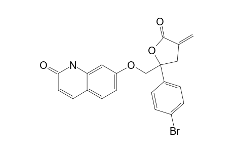 7-[[2-(4-BROMOPHENYL)-2,3,4,5-TETRAHYDRO-4-METHYLENE-5-OXO-2-FURANYL]-METHOXY]-QUINOLIN-2(1H)-ONE