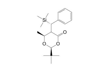 (1'S,2R,5R,6R)-2-TERT.-BUTYL-6-METHYL-5-(1'-TRIMETHYLSILYLBENZYL)-1,3-DIOXAN-4-ONE