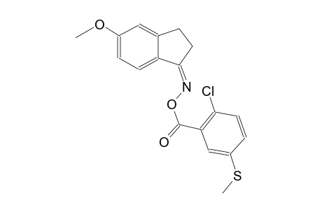 1H-inden-1-one, 2,3-dihydro-5-methoxy-, O-[2-chloro-5-(methylthio)benzoyl]oxime, (1Z)-