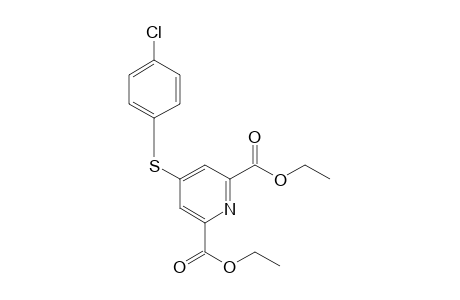 4-(p-chlorophenylthio)-2,6-pyridinedicarboxylic acid, diethyl ester