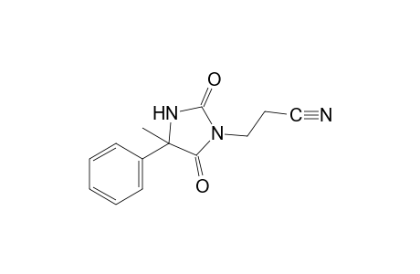 2,5-dioxo-4-methyl-4-phenyl-1-imidazolinepropionitrile