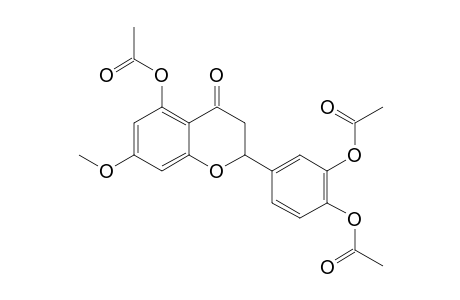 (+/-)-TRIACETYLERIODICTYOL-7-METHYLETHER;(+/-)-5,3',4'-TRIACETOXY-7-METHOXY-FLAVANONE