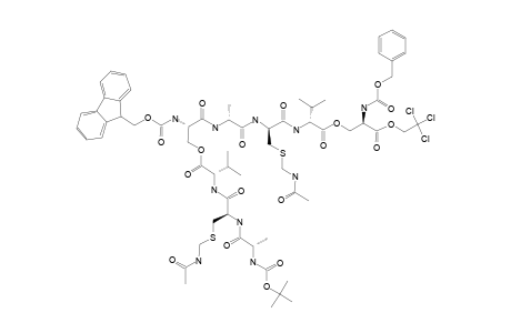 #11B;(Z)-D-SERINE-[9-FLUORENYL-METHYLOXYCARBONYL-D-SERINE-[BUTYLOXYCARBONYL-L-ALANINE-L-CYSTEINE-(ACETAMIDOMETHYL)-L-VALINE]-L-ALANINE-L-CYSTEINE-(ACETAMIDOMET