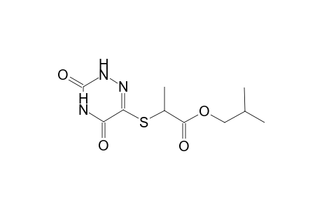 isobutyl 2-[(3,5-dioxo-2,3,4,5-tetrahydro-1,2,4-triazin-6-yl)sulfanyl]propanoate