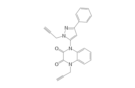 1-(1'-PROPARGYL-3'-PHENYLPYRAZOL-5'-YL)-4-PROPARGYL-1,2,3,4-TETRAHYDROQUINOXALINE-2,3-DIONE