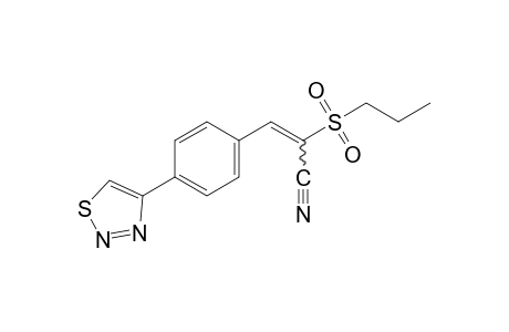 alpha-(propylsulfonyl)-p-(1,2,3-thiadiazol-4-yl)cinnamonitrile