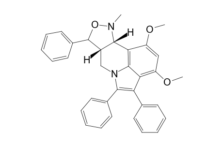 1,3-Dimethoxy-10-methyl-4,5,8-triphenyl-7a,8,10,10a-tetrahydro-7H-isoxazolo[4,3-c]pyrrolo[3,2,1-ij]quinoline