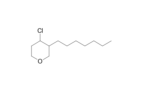 cis, trans-4-chloro-3-heptyltetrahydro-2H-pyran