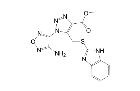 1H-1,2,3-triazole-4-carboxylic acid, 1-(4-amino-1,2,5-oxadiazol-3-yl)-5-[(1H-benzimidazol-2-ylthio)methyl]-, methyl ester