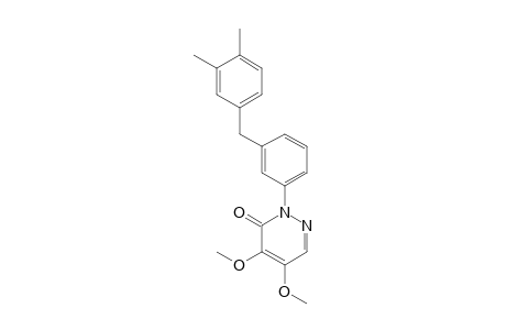 3(2H)-Pyridazinone, 2-[3-[(3,4-dimethylphenyl)methyl]phenyl]-4,5-dimethoxy-