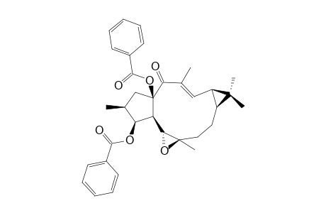 (-)-(12-E,2-S,3-S,4-R,5-R,6-R,9-S,11-S,15-R)-3,15-DIBENZOYLOXY-5,6-EPOXYLATHYR-12-EN-14-ONE