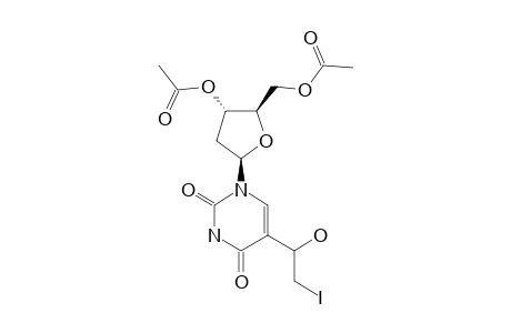 5-(1-HYDROXY-2-JODOETHYL)-3',5'-DI-O-ACETYL-2'-DEOXYURIDINE;DIASTEREOMER-#1