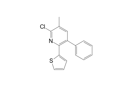 2-chloranyl-3-methyl-5-phenyl-6-thiophen-2-yl-pyridine