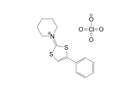 1-(4-phenyl-1,3-dithiol-2-ylidene)piperidinium perchlorate