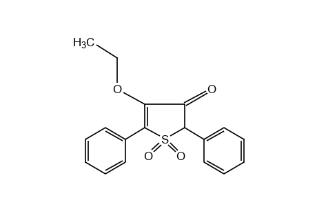 2,5-diphenyl-4-ethoxy-3(2H)-thiophenone, 1,1-dioxide