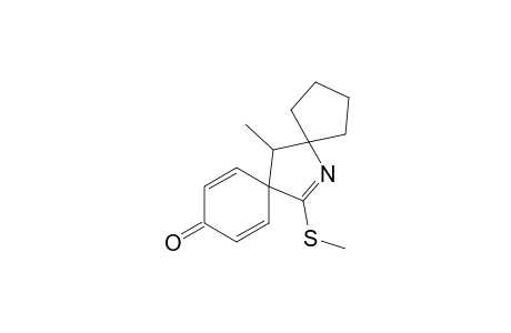 6-Methyl-13-(methylthio)-14-azadispiro[4.1.5.2]tetradeca-8,11,13-trien-10-one