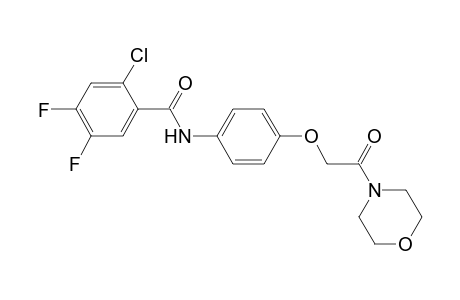 2-Chloro-4,5-difluoro-N-[4-(2-morpholin-4-yl-2-oxo-ethoxy)-phenyl]-benzamide