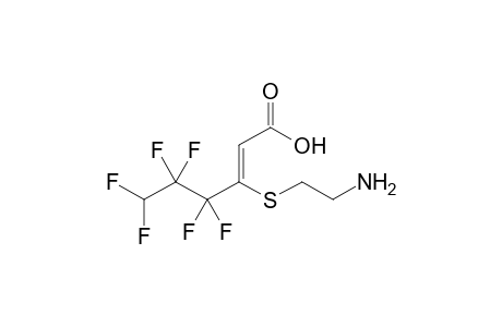 (Z)-3-[(2-Aminoethyl)thio]-4,4,5,5,6,6-hexafluoro-2-hexenoic acid