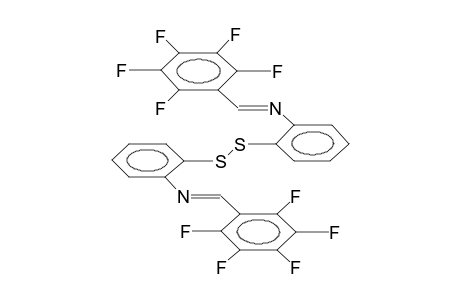 BIS[ORTHO-(PENTAFLUOROBENZYLIDENAMINO)PHENYL]DISULPHIDE