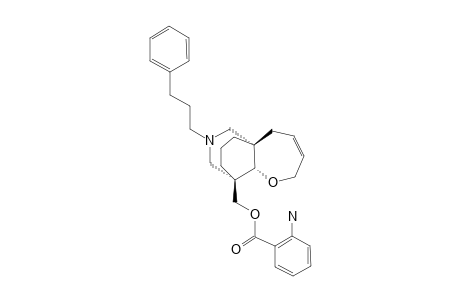 (1S*,7S*,8S*)-[10-(3-PHENYLPROPYL)-6-OXA-10-AZATRICYCLO-[6.3.3.0(1,7)]-TETRADEC-3-EN-8-YL]-METHYL-2-AMINOBENZOATE