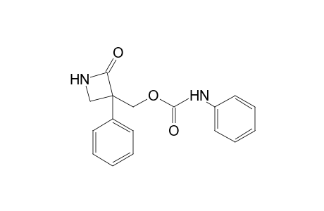 3-(hydroxymethyl)-3-phenyl-2-azetidinone, carbanilate