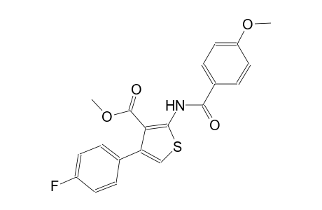 methyl 4-(4-fluorophenyl)-2-[(4-methoxybenzoyl)amino]-3-thiophenecarboxylate